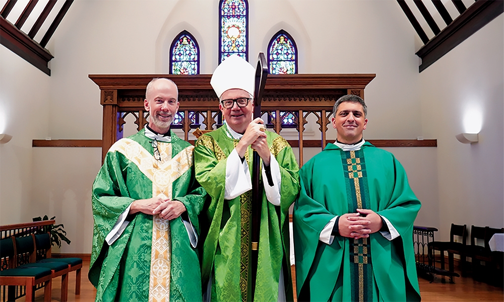 Fr. Mark Niehaus, ISP, installed as pastor of Blessed Sacrament Parish